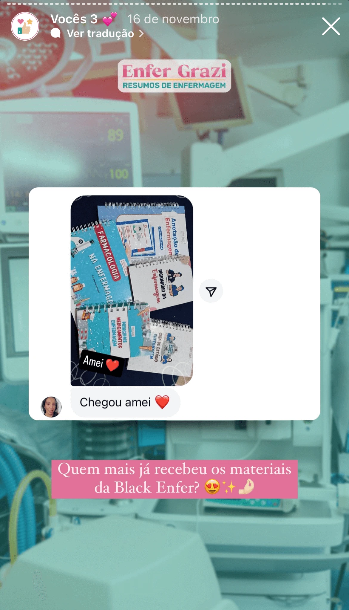 Feedback de cliente EnferGrazi
