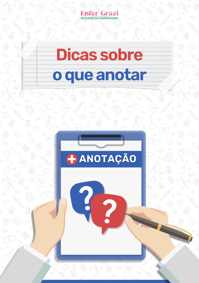 Dicas sobre o que anotar em cada situação
