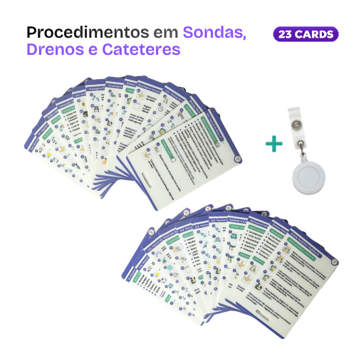 Coleção EnferCards - Sondas, Drenos e Cateteres