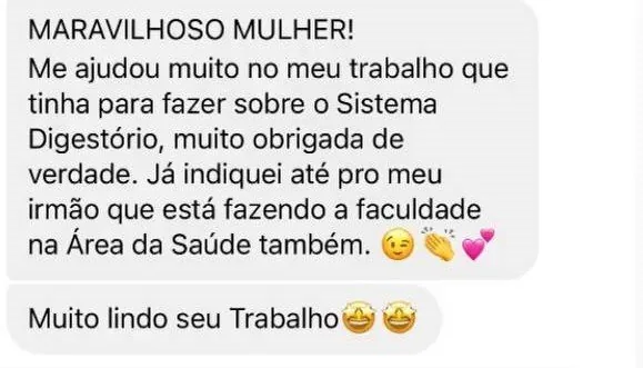 Feedback de aluna EnferGrazi