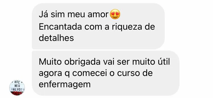 Feedback de aluna EnferGrazi